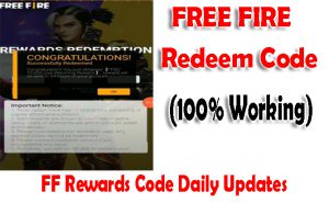 Free fire redeem Code, FF Rewards Code today, Garena free fire redeem code today, Free fire Redemption code 2021-2022