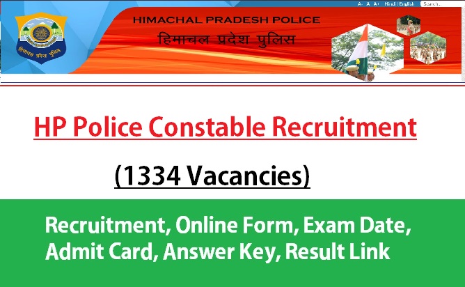 HP Police Constable Recruitment 2021, Application form, Notification pdf, HP police constable bharti 2021, HP Police Constable Online form 2021