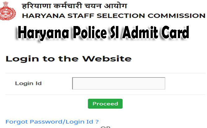 Haryana Police SI Admit Card 2022-2023, Sub Inspector Exam date, Roll number, Exam center, HSSC SI Hall ticket online link