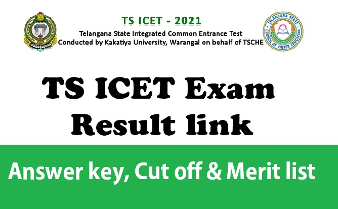 TS ICET Result, Telangana ICET Exam result 2022, icet.tsche.ac.in, Merit list, Cut off Download link