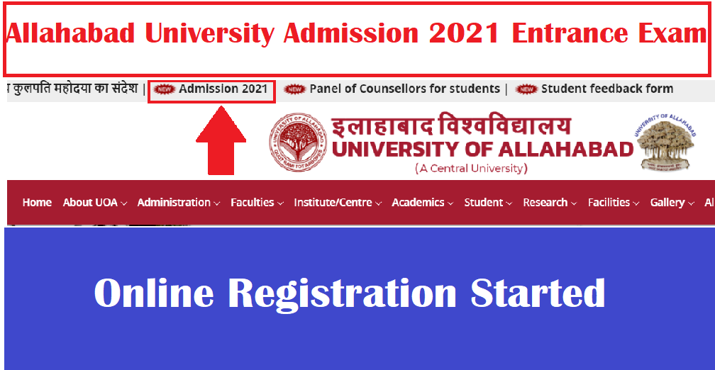 Allahabad University Admission 2021 Application Forms Link Ugat Pgat Exam Dates