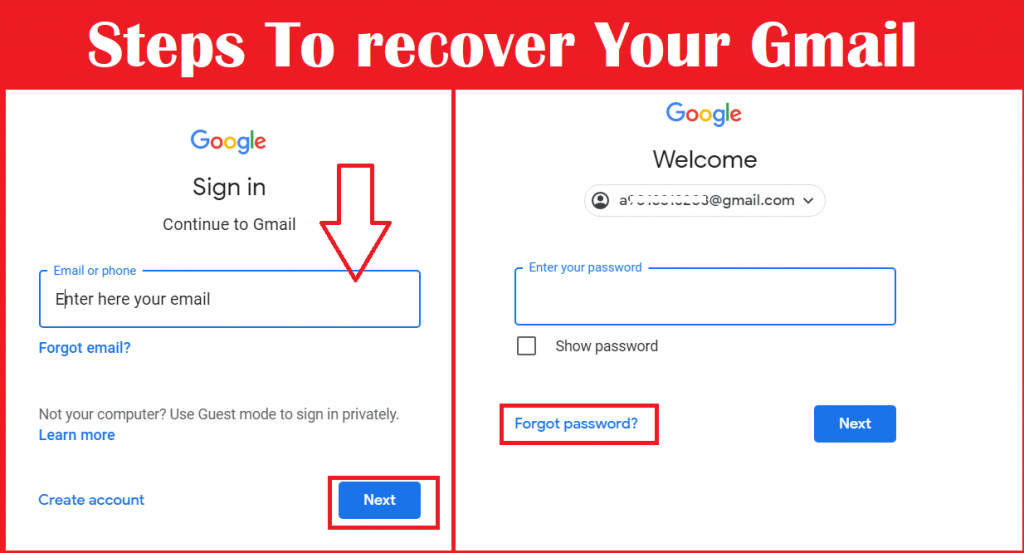 Gmail Forgot Password Steps To Reset Or Change Google Account Login 