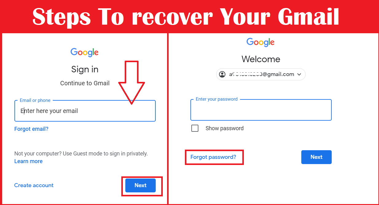Www gmail login forgot password
