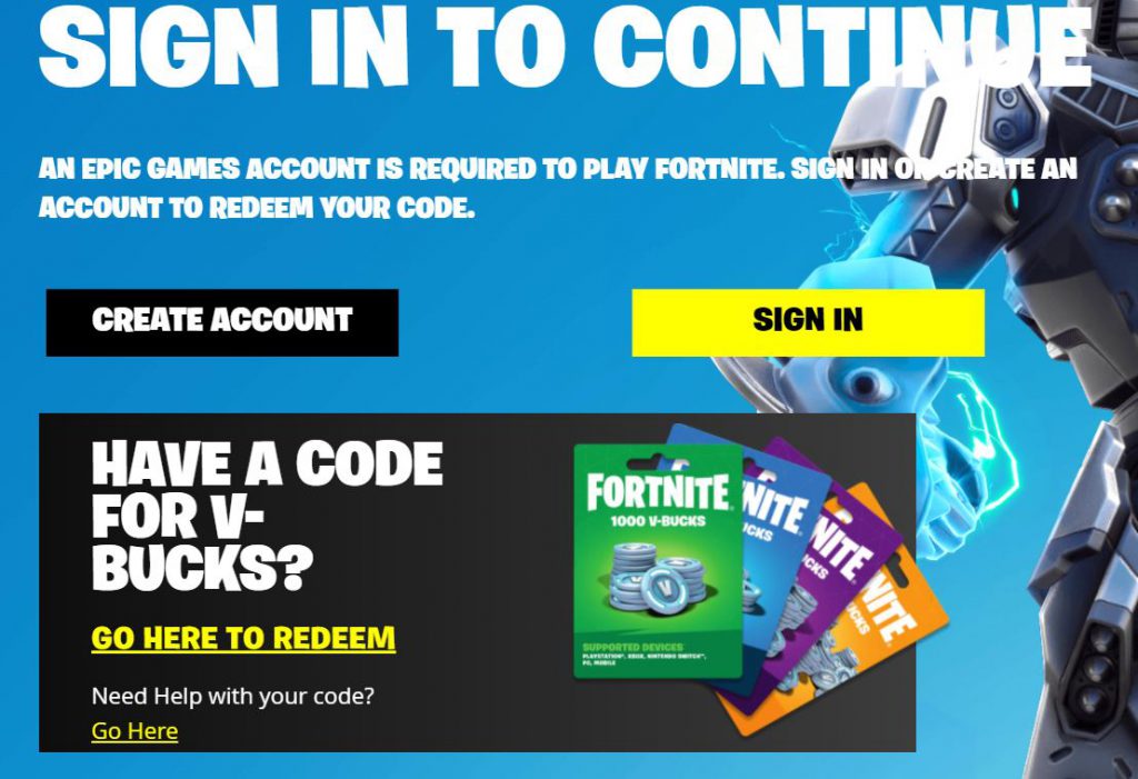 redeemable fortnite codes