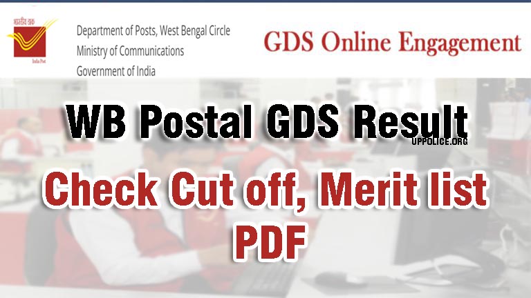 WB GDS Result Download Merit List pdf, West Bengal Postal Circle Result 2021 Download, Cut off marks, WB Post Office Result 