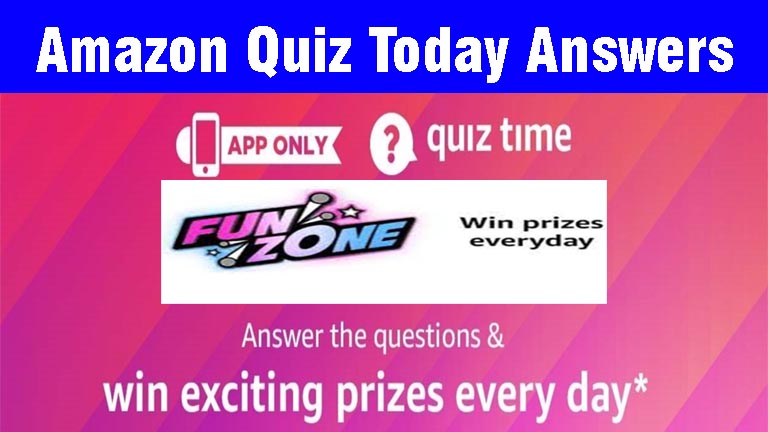 Amazon Quiz Today Answers, amazon lucky draw winner list, Amazon fun zone amazon fun zone jackpot answers, Puzzle answer today questions, amazon special edition quiz answers today