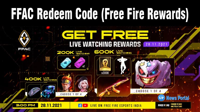 FFAC Redeem Code Free Fire Rewards, FFAC 2022 Redeem Codes, Free Fire Asia Championship Redeem codes, FFAC Grand Final