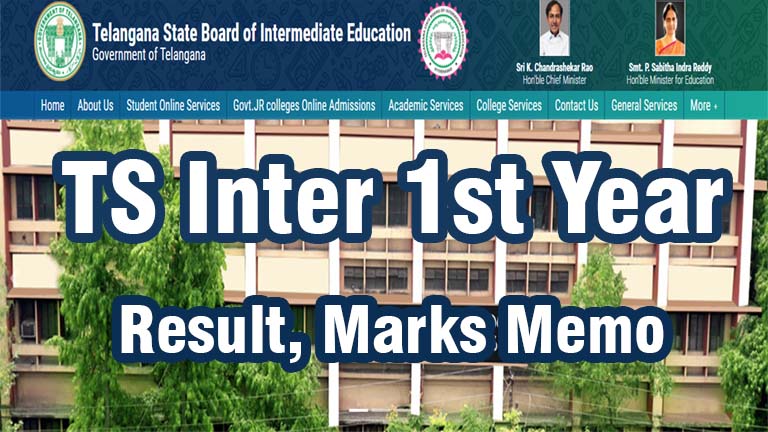 TS Inter 1st Year Result Marks, Telangana 1st Year Inter marks memo download, TSBIE inter result date