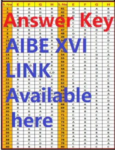 AIBE 16 Answer Key