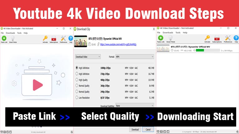 Youtube 4k Video Download steps for PC, YT Free downloader for PC Laptop, Youtube MP4 Free Download APK 2022