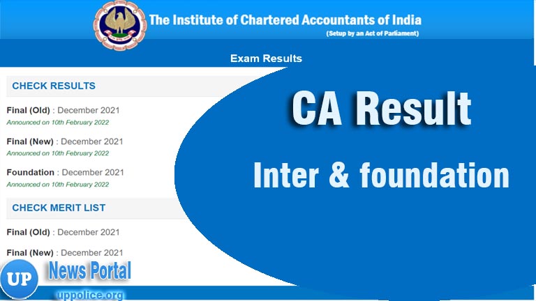 CA Result inter foundation exam, icai.nic.in or caresults.icai.org, ICAI Result 2022 