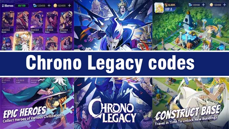 Chrono Legacy, Chrono Legacy redeem codes