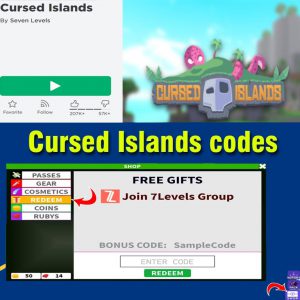 Cursed Islands codes roblox, free coins, gear, rubys