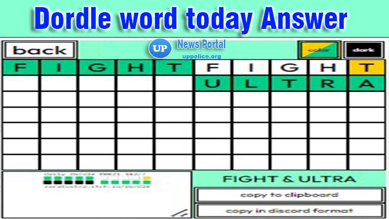 Dordle word today, Daily dordle two words answer, hints, solution list
