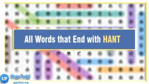 Words that End with HANT, H, A, N, T