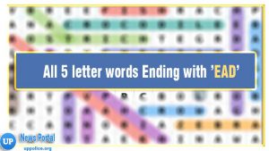 5 letter words Ending with EAD - Wordle guide, e as the third letter, a as the fourth letter, d as the last or end letter