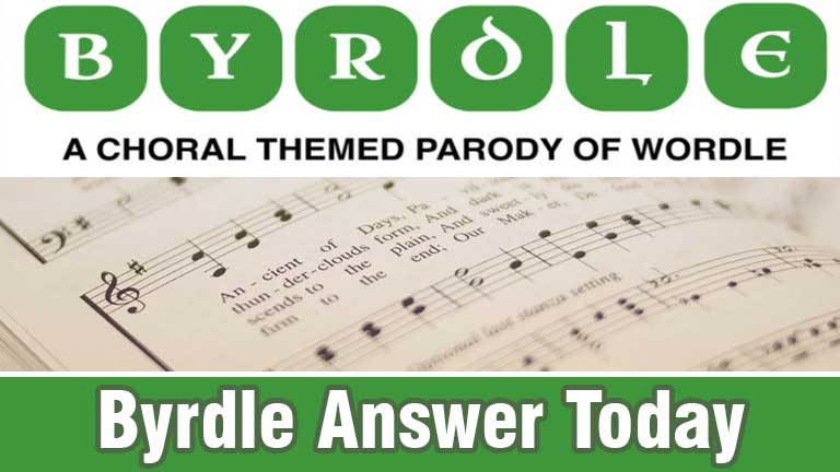 Byrdle, wordle choral music word game answers, byrdle game