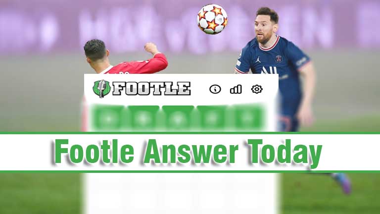 Footle Answer Today, Fantasy Football wordle game, footballers wordle game answers