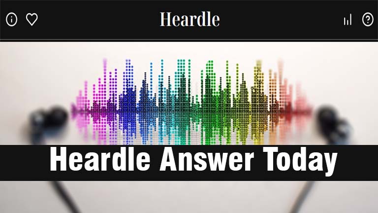 Heardle Answer Today, heardle today music answer, wordle music version game