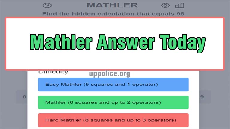 Mathler Answer Today, Wordle Math puzzle answer today