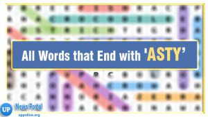 Words that End with ASTY, A as second letter, S as third letter, T as fourth letter, Y as fifth letter