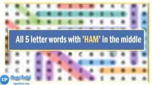 5 letter words with HAM in the middle -Wordle Guide, H as the second letter, A as the third or middle letter, M as the fourth letter
