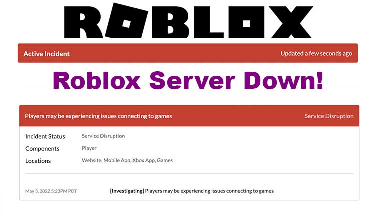 Roblox server Down Today, Roblox not opening today, Roblox down again 2022