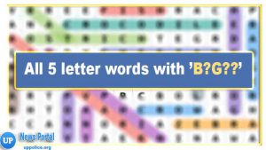 5 Letter Words Starting with B and G as third letter- Wordle Guide, B as the first letter, G as the third or middle letter