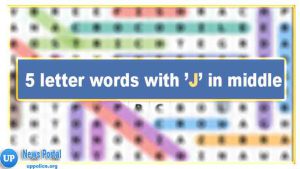 5 Letter Words with J in the Middle- Wordle Guide, J as the third letter